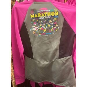 Walt Disney World Marathon Weekend 2023 Womens Full Zip Jacket Pink Gray XL